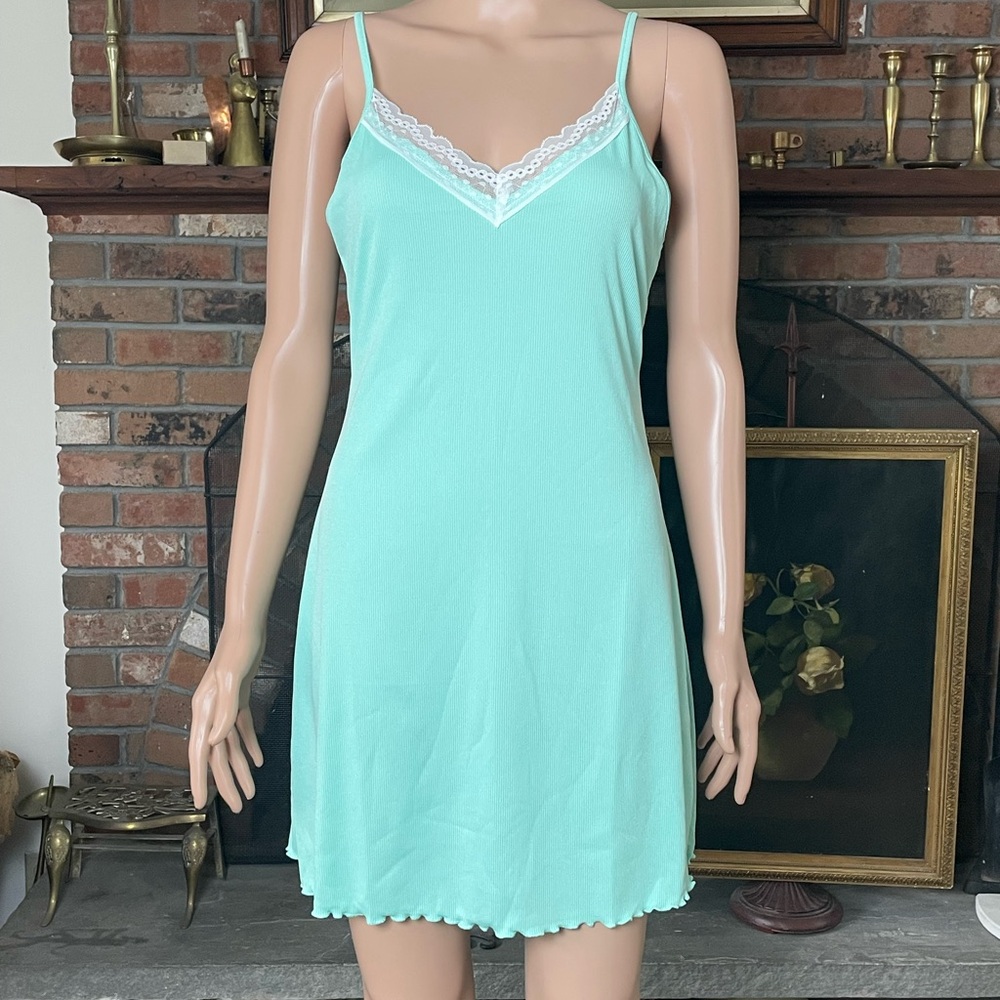 Women's Lace Trim Sleepwear - Mint